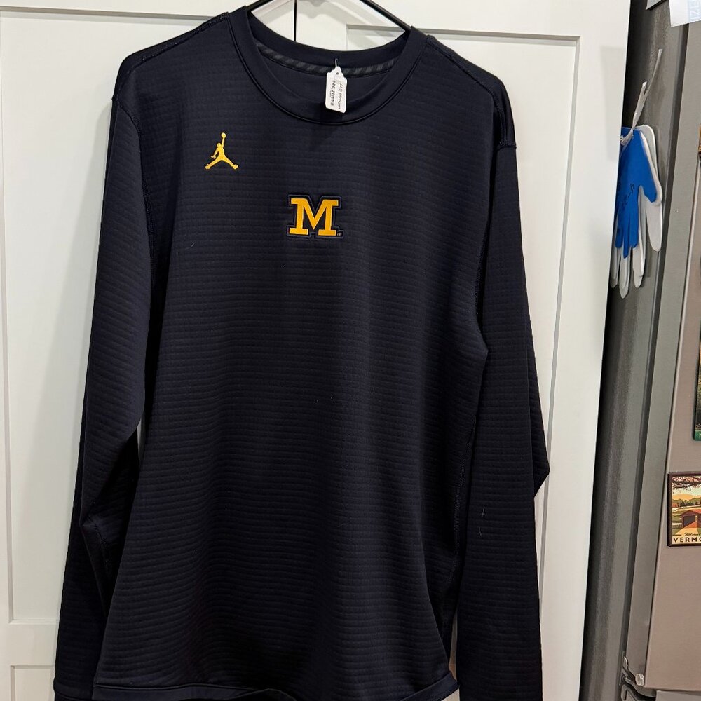 State of Michigan, LS, Men's Large Shirt, Black and Yellow